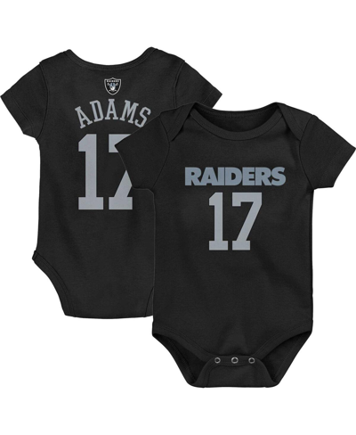 Outerstuff Babies' Newborn And Infant Boys And Girls Davante Adams Black Las Vegas Raiders Mainliner Player Name And Nu