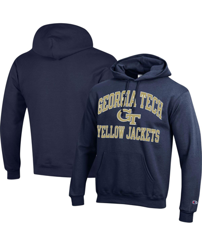 Champion Men's  Navy Georgia Tech Yellow Jackets High Motor Pullover Hoodie