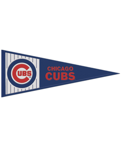 Wincraft Chicago Cubs 13" X 32" Primary Logo Pennant In Blue