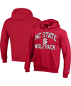 Champion Red Nc State Wolfpack High Motor Pullover Sweatshirt In Red