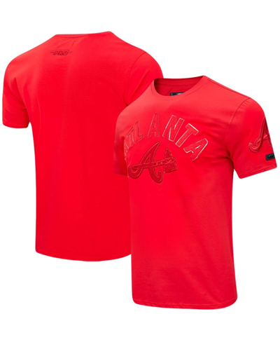 Pro Standard Men's  Atlanta Braves Classic Triple Red T-shirt