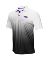 Colosseum Gray Tcu Horned Frogs Magic Team Logo Polo In Gray