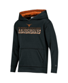 CHAMPION YOUTH BOYS CHAMPION BLACK TEXAS LONGHORNS FIELD DAY FAST LOGO PULLOVER HOODIE