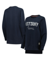 Pressbox Navy Penn State Nittany Lions Steamboat Animal Print Raglan Pullover Sweatshirt In Navy