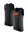 Nike Black Virginia Tech Hokies Futura Performance Scoop Neck Tank Top In Black