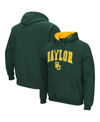 Colosseum Men's  Green Baylor Bears Arch And Logo 3.0 Pullover Hoodie In Green