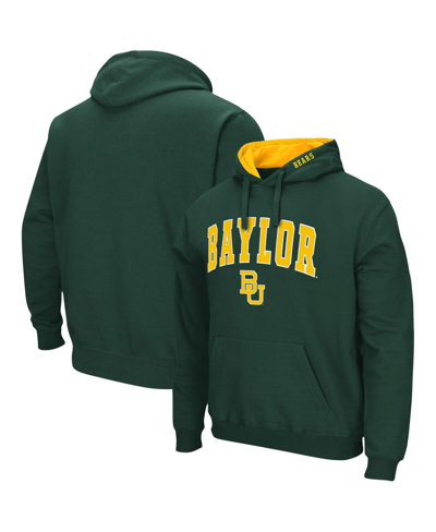 COLOSSEUM MEN'S COLOSSEUM GREEN BAYLOR BEARS ARCH AND LOGO 3.0 PULLOVER HOODIE