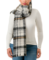 Marcus Adler Plaid Scarf In Black