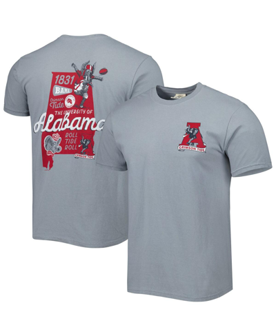 Image One Men's Graphite Alabama Crimson Tide Vault State Comfort T-shirt