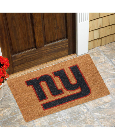 Memory Company New York Giants Logo 20'' X 30'' Coir Doormat In Brown,black