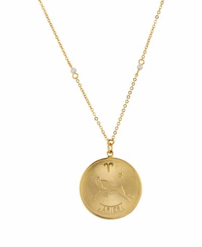 2028 Women's Aries Pendant Necklace In Yellow