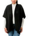 Marcus Adler Knit Topper Scarf In Black