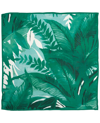 Lauren Ralph Lauren Cartago Palms Square Scarf In Green