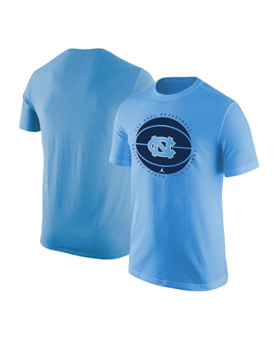 Jordan Men's  Carolina Blue North Carolina Tar Heels Basketball Logo T-shirt