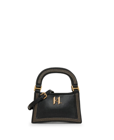 Karl Lagerfeld Forine Satchel In Black,gold