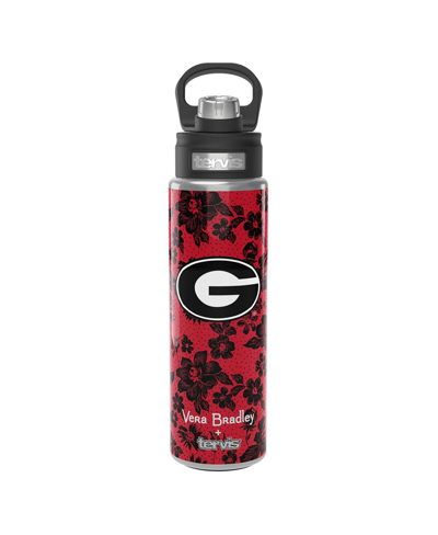 Vera Bradley X Tervis Georgia Bulldogs 24 oz Wide Mouth Bottle With Deluxe Lid In Red