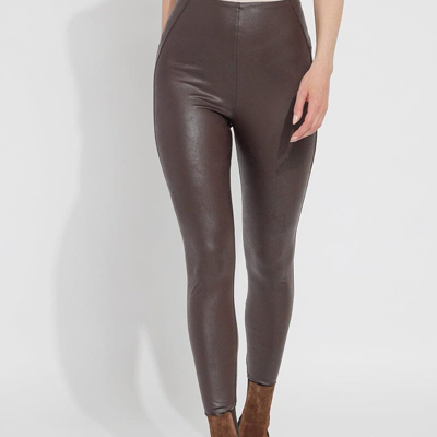 Lyssé Matilda Foil Legging In Brown