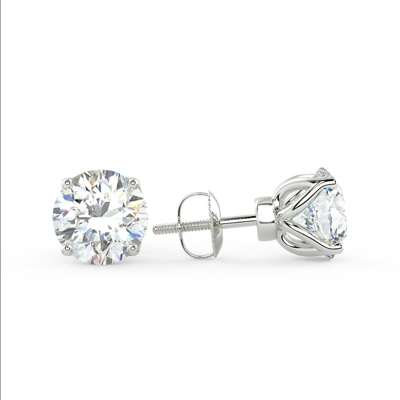 Brilliant Carbon Sirius Stud Earrings In White