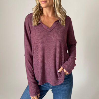 Six Fifty Molly Top In Burgundy