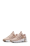 Nike Free Metcon 5 Training Shoe In Pink/ White/ Taupe