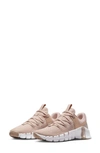 Nike Women's Free Metcon 5 Workout Shoes In Pink/ White/ Taupe