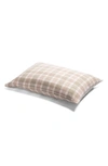 PIGLET IN BED PIGLET IN BED SET OF 2 CHECK LINEN PILLOWCASES