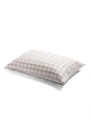 PIGLET IN BED SET OF 2 CHECK LINEN PILLOWCASES