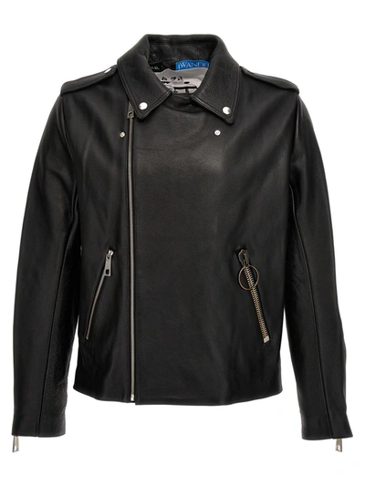 A.p.c. Black Jw Anderson Edition Leather Jacket