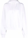 ALEXANDER WANG ALEXANDER WANG ESSENTIAL TERRY HOODIE WITH PUFF PAINT LOGO CLOTHING