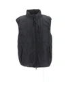 Aspesi Funnel Neck Zip-up Gilet In Black