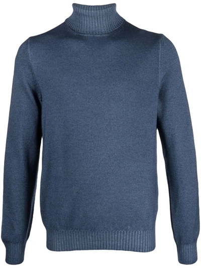 Barba Sweaters In Blue