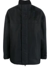 Burberry Ekd-embroidered High-neck Jacket In Black