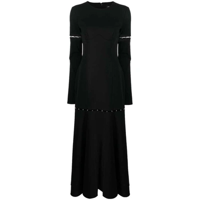 Del Core Cut-out Maxi Dress In Black