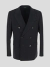 Dolce & Gabbana Blazer In Melange Grigio