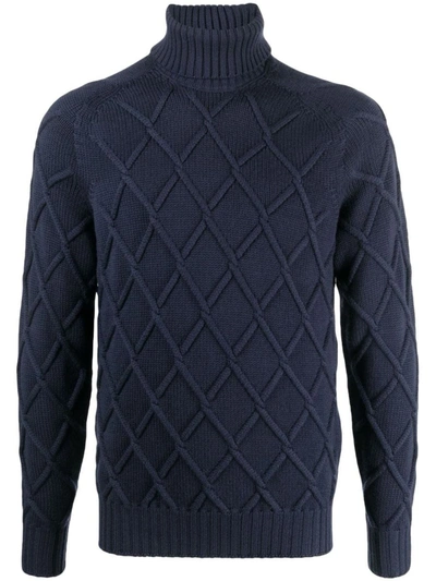 Drumohr Fine-knit Merino Jumper In Black