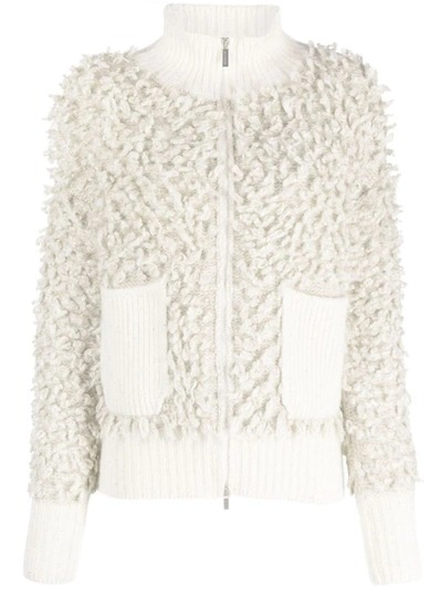 Fabiana Filippi Cardigan Mit Pailletten In White