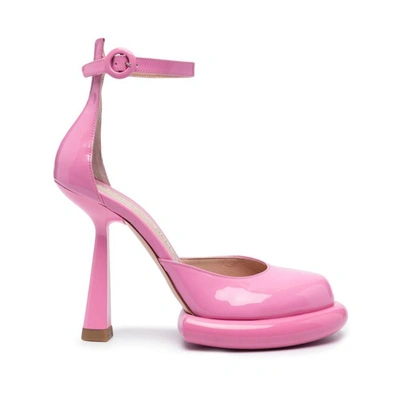 Francesca Bellavita Kelly 125mm Patent Leather Pumps In Pink