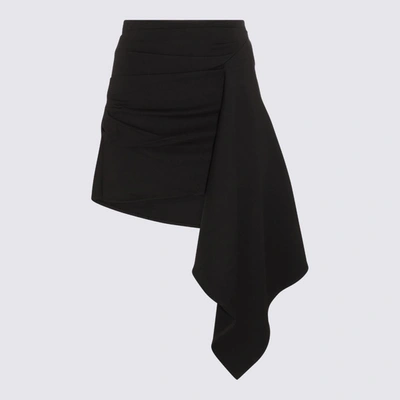 Gauge81 Black Viscose Rivera Mini Skirt