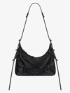 Givenchy Voyou Mini Shoulder Bag In Tumbled Leather In Black