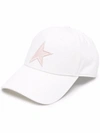 Golden Goose Logo-patch Cap In 81698 Papyrus/baby