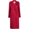 Isabel Marant Enarryli Double-breasted Coat In Red