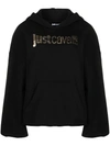 Just Cavalli Hoodie Mit Logo-print In Black