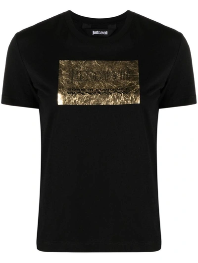 Just Cavalli T-shirts And Polos In Black