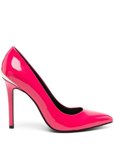 Just Cavalli Patent 100mm Pointed-toe Pumps In Fuchsia