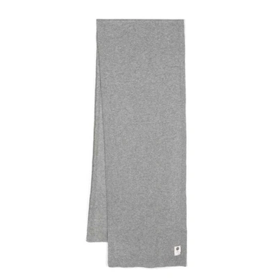 Lady Anne Mélange-effect Cashmere Scarf In Grey