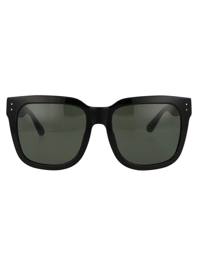Linda Farrow Freya Oversized Square Acetate Sunglasses In Black