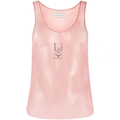 Ludovic De Saint Sernin Mesh Tank Top In Pink