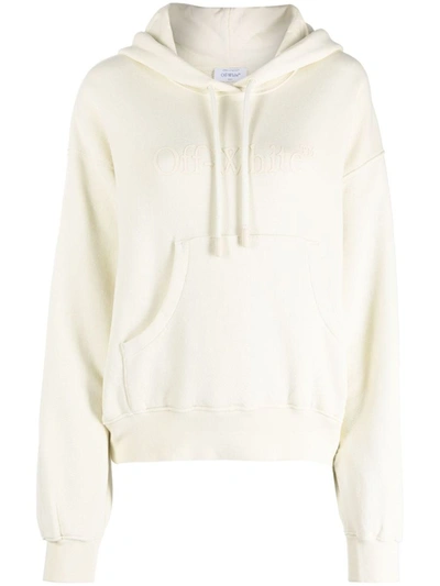 Off-white Sweatshirt With Logo In Beige