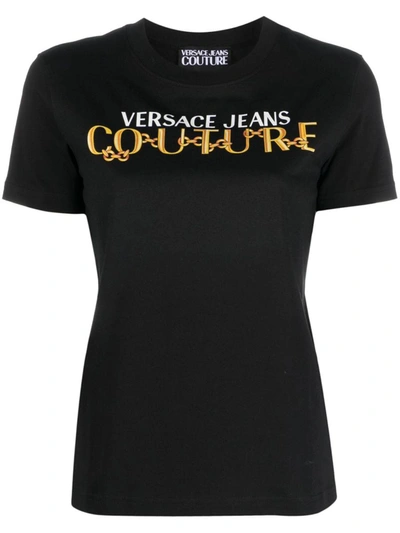 Versace Jeans Couture T-shirt In Black