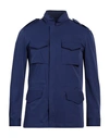 Barba Napoli Man Jacket Blue Size 36 Nylon, Elastane